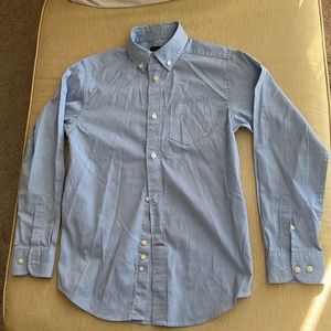 EUC Tommy Hilfiger Long Sleeve Dress Shirt Light Blue Sz 12